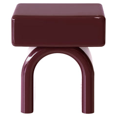 Nachtkastje Bennet burgundy 1-drawer - Richmond Interiors