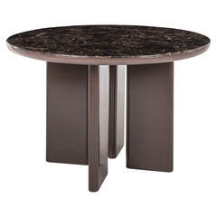 Eettafel Almundi chocolat brown 120Ø - Richmond Interiors