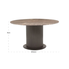 Dining table Russo ash brown 140Ø - Richmond Interiors