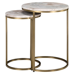 Beistelltisch Bottega Blush beige (Set of 2) - Richmond Interiors