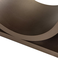 Eettafel Windsor walnut 230 brass base - Richmond Interiors