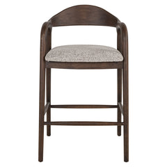 Thekenstuhl Mihara mocca fancy fire retardant - Richmond Interiors
