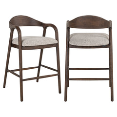 Thekenstuhl Mihara mocca fancy fire retardant - Richmond Interiors