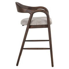 Thekenstuhl Mihara mocca fancy fire retardant - Richmond Interiors
