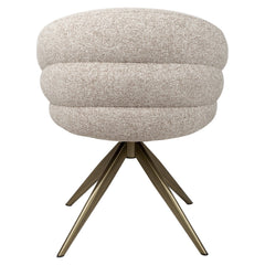 Dining chair Zendaya cayenne brown swivel fire retardant - Richmond Interiors