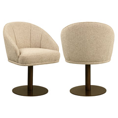 Eetkamerstoel Beverly natural fancy swivel - Richmond Interiors