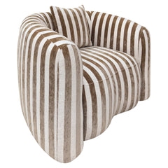 Lounge stoel Luxandra stripes sand - Richmond Interiors