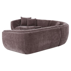 Sofa Gianelle Be straight dark brown - Richmond Interiors
