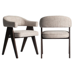 Eetkamerstoel Mori cream tweed fire retardant - Richmond Interiors