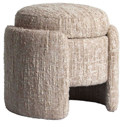 Pouffe & Footstool Cupid beige angora with storage - Richmond Interiors