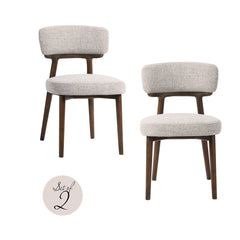 Eetkamerstoel Basker natural fancy fire retardant (Set of 2) - Richmond Interiors