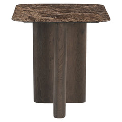 End table Castello Smoked charchoal marble top - Richmond Interiors