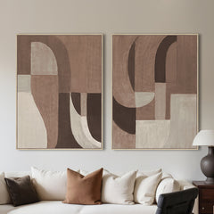 Wandkunst Tatu left brown - Richmond Interiors