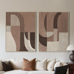 Wandkunst Tatu right brown - Richmond Interiors