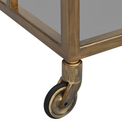 Servierwagen Ruinart brass antique - Richmond Interiors