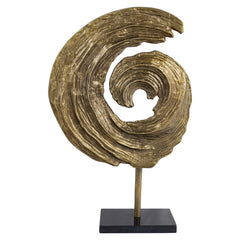Dekoratives Objekt Swirl brass antique large - Richmond Interiors