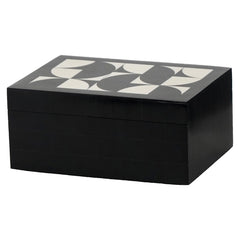 Opbergdoos Rae black/white (Set of 2) - Richmond Interiors