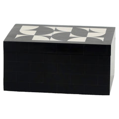 Opbergdoos Rae black/white (Set of 2) - Richmond Interiors