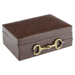 Opbergdoos Rex dark brown large - Richmond Interiors