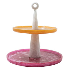 Cake plate Posy pink/orange - Richmond Interiors