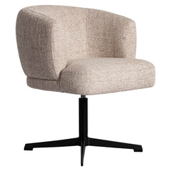 Esszimmerstuhl Dinan cream tweed fire retardant - swivel - Richmond Interiors