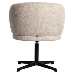 Esszimmerstuhl Dinan cream tweed fire retardant - swivel - Richmond Interiors