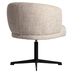 Esszimmerstuhl Dinan cream tweed fire retardant - swivel - Richmond Interiors