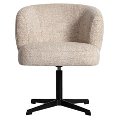 Esszimmerstuhl Dinan cream tweed fire retardant - swivel - Richmond Interiors