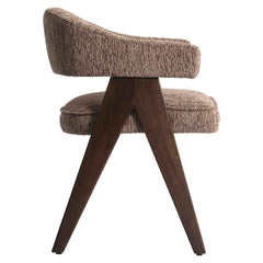 Dining chair Mori mocca linear fire retardant - Richmond Interiors