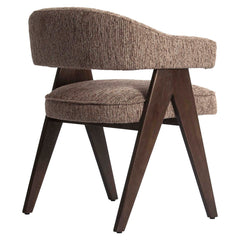 Dining chair Mori mocca linear fire retardant - Richmond Interiors