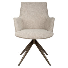 Eetkamerstoel Dakota natural chunky swivel with arm - Richmond Interiors