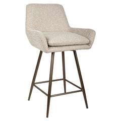 Counter stool Linsey natural chunky swivel (Set of 2) - Richmond Interiors
