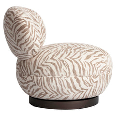 Lounge stoel Jace beige tiger swivel - Richmond Interiors