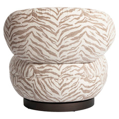Lounge stoel Jace beige tiger swivel - Richmond Interiors