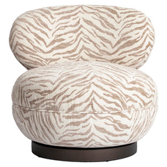 Lounge stoel Jace beige tiger swivel - Richmond Interiors