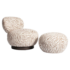 Pouffe & Footstool Jace beige tiger - Richmond Interiors