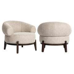 Lounge stoel Montana natural chunky fire retardant - Richmond Interiors