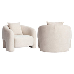 Lounge chair Tuscany beige blockweave - Richmond Interiors