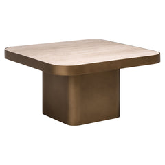 Salontafel Claridge beige 70x70 (cumulus) - Richmond Interiors