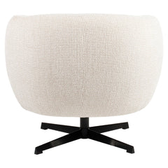 Lounge Stuhl Estelle beige blockweave swivel - Richmond Interiors