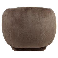 Lounge chair Negreslo brown fluffy swivel - Richmond Interiors