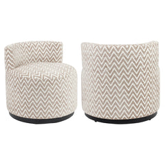 Lounge Stuhl Franny sand chevron - Richmond Interiors