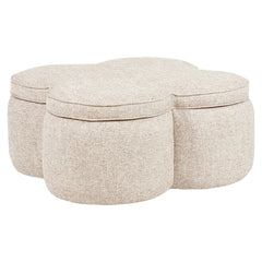 Pouffe & Footstool Corbeau sand tweed - Richmond Interiors