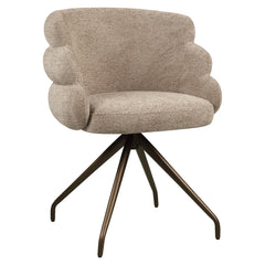 Esszimmerstuhl Kayla mocca boldweave swivel - Richmond Interiors