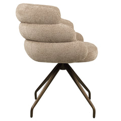 Esszimmerstuhl Kayla mocca boldweave swivel - Richmond Interiors