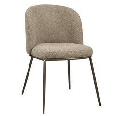 Dining chair Elvi mocca chunky fire retardant (Set of 2) - Richmond Interiors