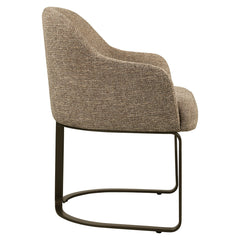 Dining chair Hadley brown tweed fire retardant - Richmond Interiors