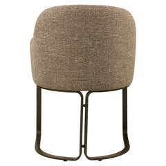 Dining chair Hadley brown tweed fire retardant - Richmond Interiors