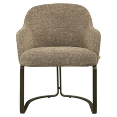 Dining chair Hadley brown tweed fire retardant - Richmond Interiors