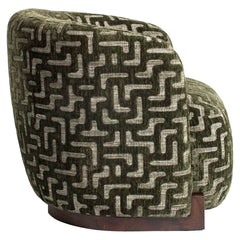 Lounge stoel Hannah moss labyrinth fire retardant - Richmond Interiors